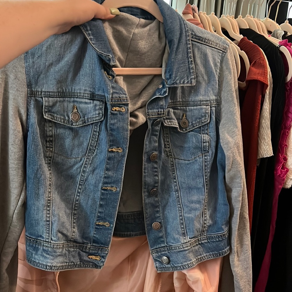 Denim Jacket with Hoodie